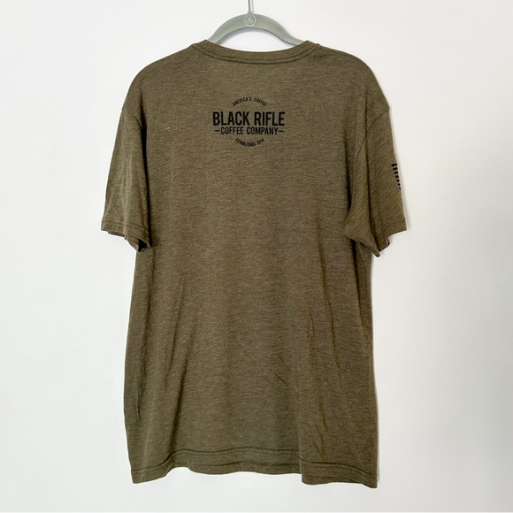 Black Rifle Coffee or Die Logo Men's Graphic T-shirt Army Olive Green Large - Picture 3 of 5